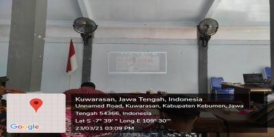 Virtual Program 100 Hari Bupati dan Wakil Bupati Kebumen di Pendopo Kecamatan Kuwarasan